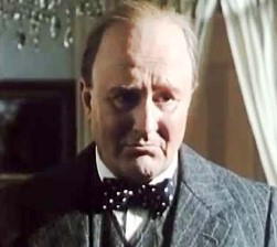 [Picture of Robert Hardy as Winston Churchill]